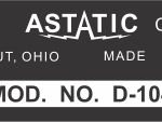 Astatic and D-104 Restoraton Labels